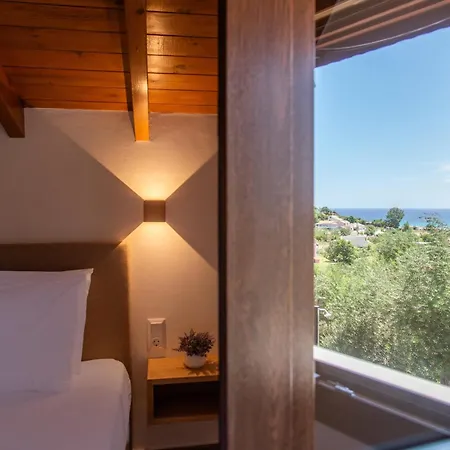 Semesterbostad Socrates Gardeno Luxury Sea View Pool Escape Vitaládes
