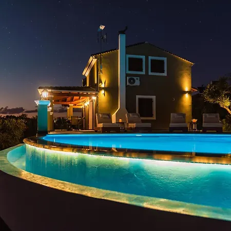 Semesterbostad Socrates Gardeno Luxury Sea View Pool Escape Vitaládes