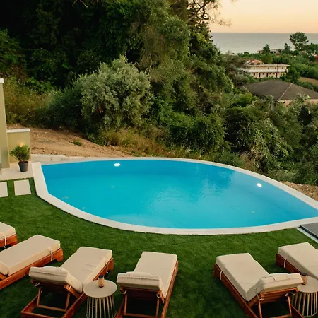 Socrates Gardeno Luxury Sea View Pool Escape Semesterbostad *