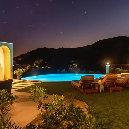 Socrates Gardeno Luxury Sea View Pool Escape Semesterbostad